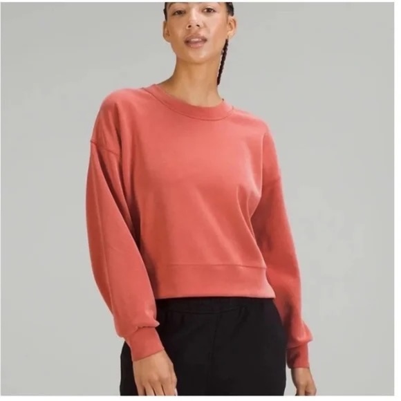 Lululemon Perfectly Oversized Cropped Crew Softstreme - Size 2 - Picture 1 of 5